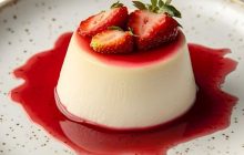 Çilek Soslu Panna Cotta Tarifi ve Malzeme Listesi