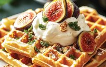 İncirli ve Dondurmalı Waffle: Adım Adım Tarife Yeni Bir Dokunuş