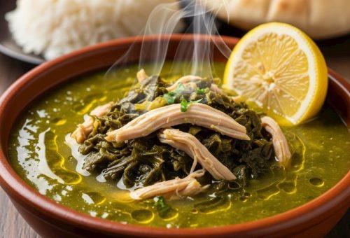 Molehiya Suyu ve Etli Yapraklarıyla Doldurulmuş Geleneksel Yemek Tarifi